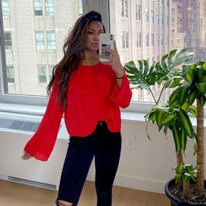 Vince camuto red blouse
